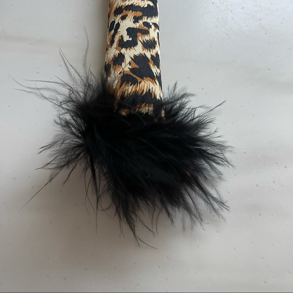 Animal Print Costume Tail & Tie Party Set - Picture 2 of 9